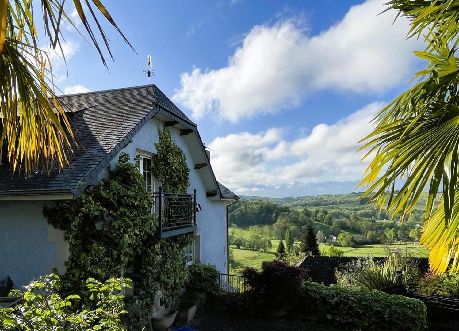 Les Gites De La Maison Bleue D'Estialescq Екстер'єр фото